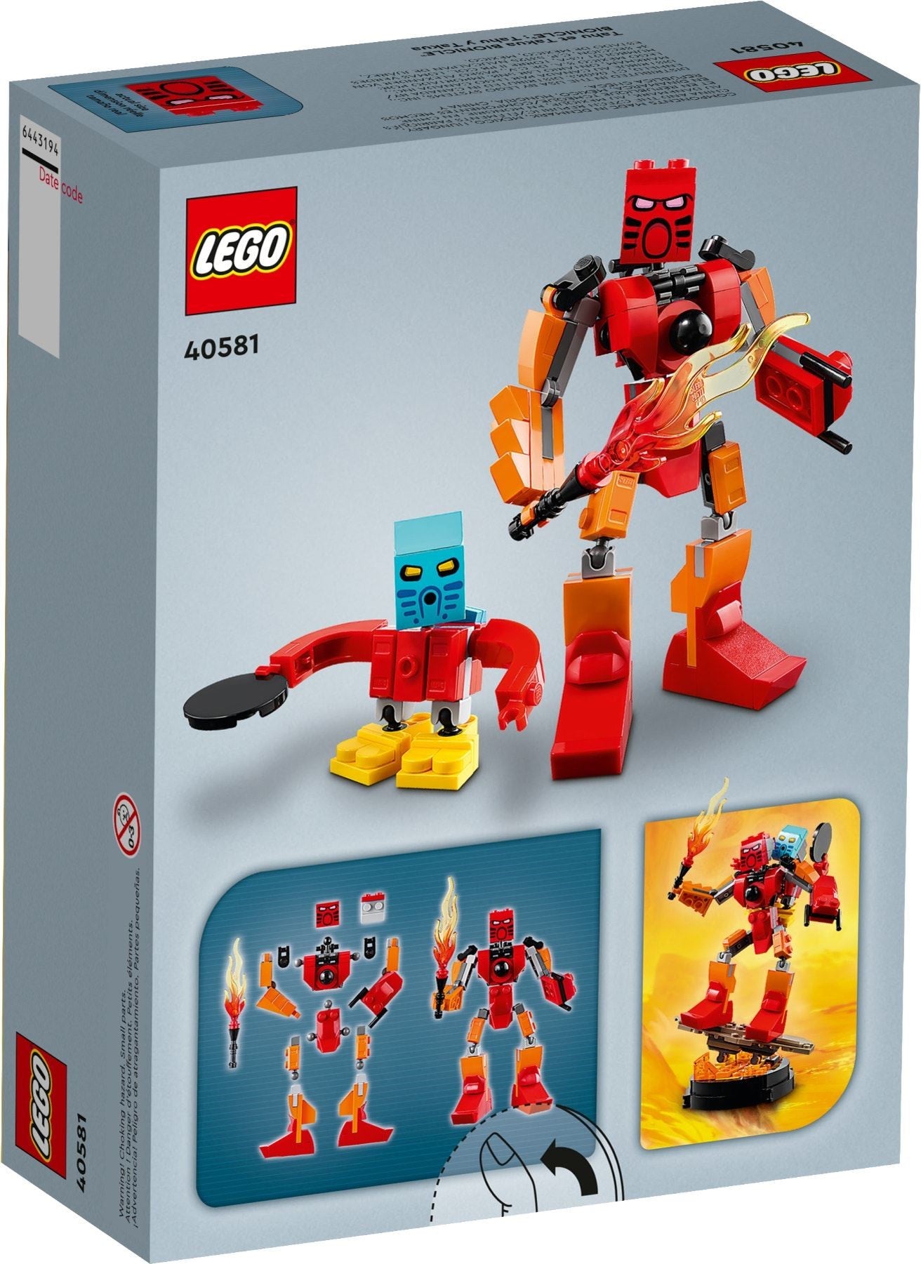 Lego Bionicle Exclusive GWP 40581 Bionicle Tahu & Takua- Auzzi Store