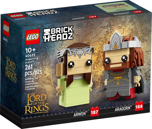 LEGO 40632 Aragorn™ & Arwen™ Brickheadz,Lord of the Rings- Auzzi Store