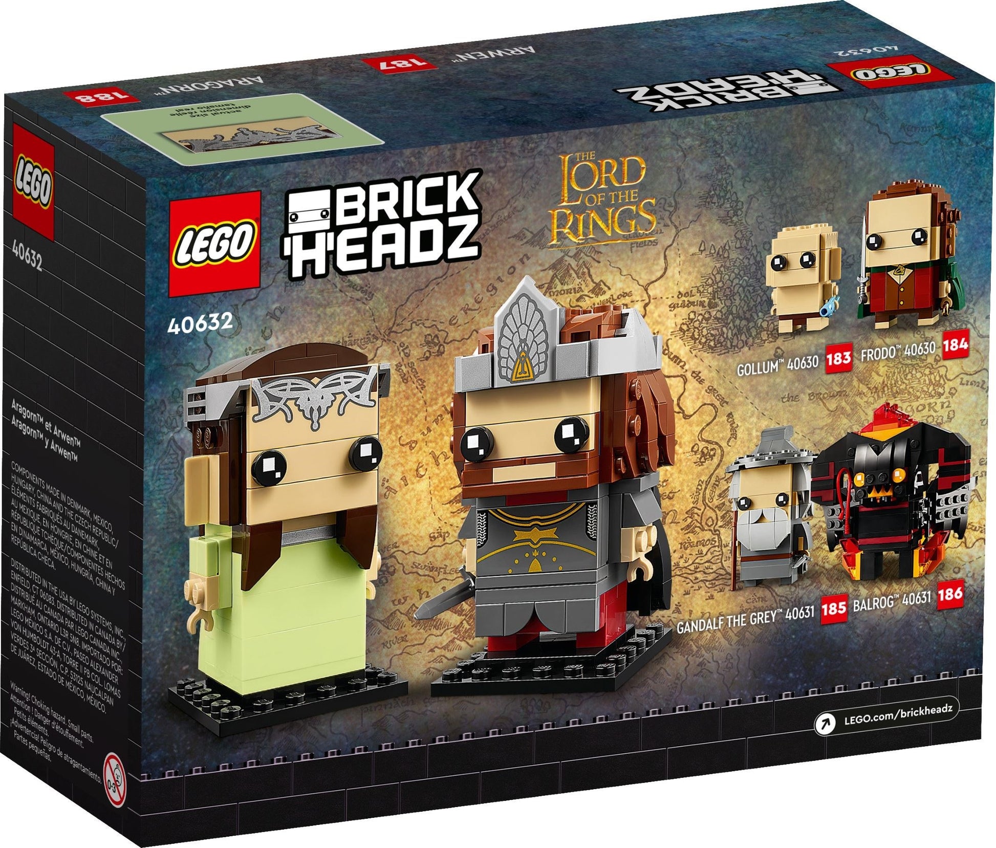 LEGO 40632 Aragorn™ & Arwen™ Brickheadz，Lord of the Rings- Auzzi Store