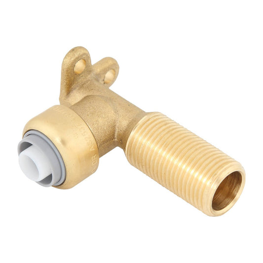 Smartex Pex Male Lugged Elbow 16 x 15mm - Lead Free Brass - Push-Fit - Auzzistore