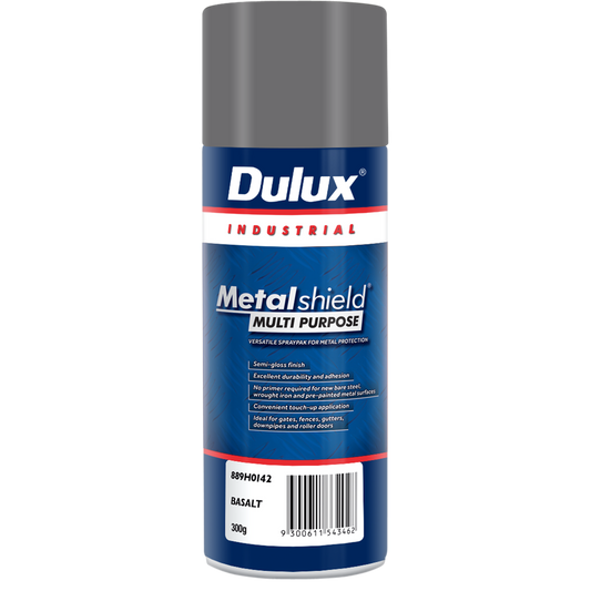 Dulux Metalshield Spray Paint 300g - Multipurpose - Satin Basalt - Auzzistore