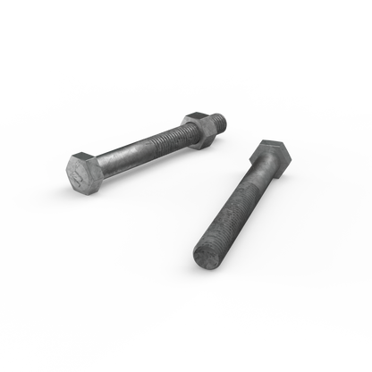 Zenith Hot Dip Galvanised Hex Head Bolts M12 x 100mm 12 Pack