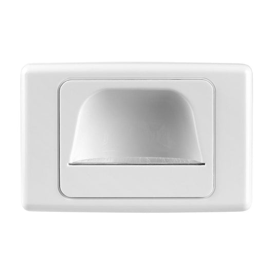Deta Reverse Bull Nose Brush Wall Plate - 50mm Polycarbonate - Low Profile - Auzzistore