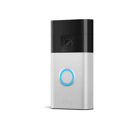 Ring Satin Nickel Battery Video Doorbell - 1440p HD - Wireless - Night Vision – view 2 - Auzzistore