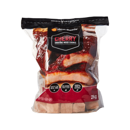 Heat Beads 2kg Cherry Smoking Chunks BBQ Fuel - 2kg Bag - Cherry - Auzzistore