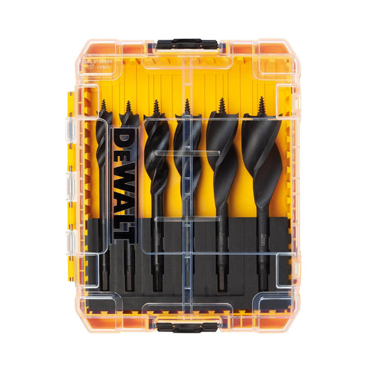 Dewalt Extreme Tri Flute Spade Bits - 6 Piece Set - 100mm Depth - Efficient Chip Removal – view 2 - Auzzistore