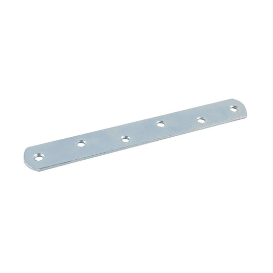 Carinya Zinc Plated Mending Plate 4 Pack - 157 x 20 x 2mm - Silver - Auzzistore
