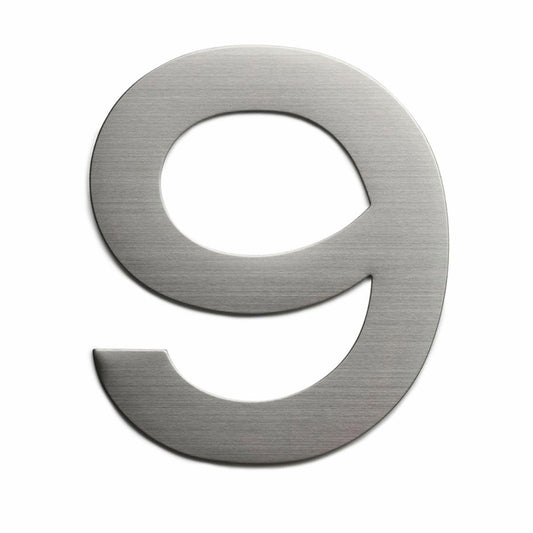 Sandleford Plaza House Number 9 - 150mm - Silver - Stainless Steel