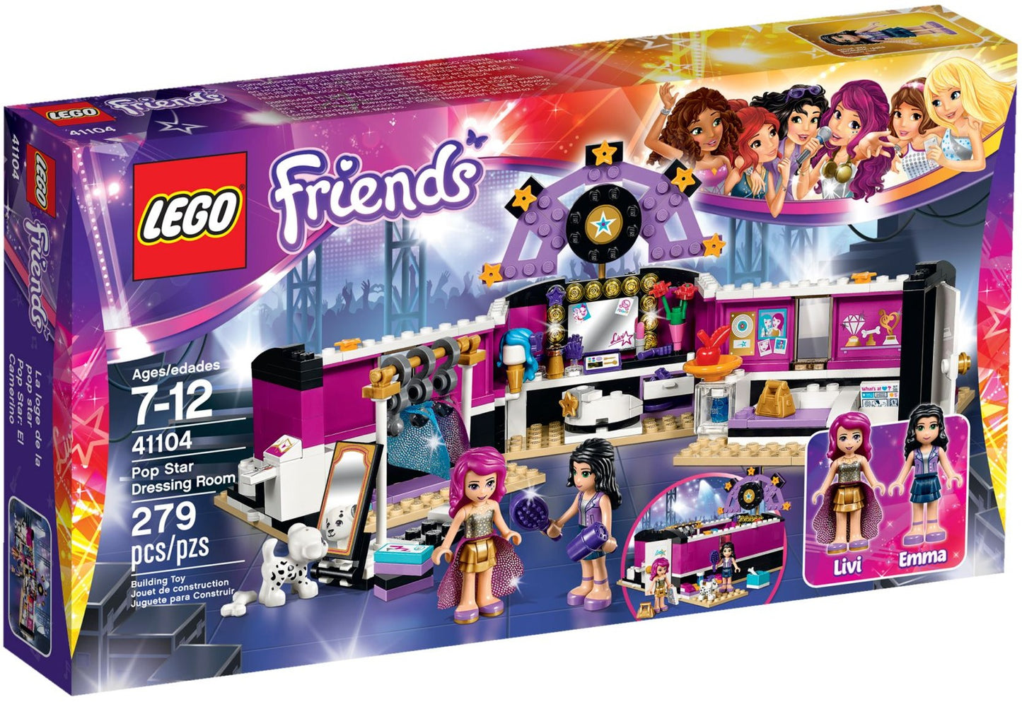 LEGO 41104 Pop Star Dressing Room with Livi & Emma Mini-Dolls