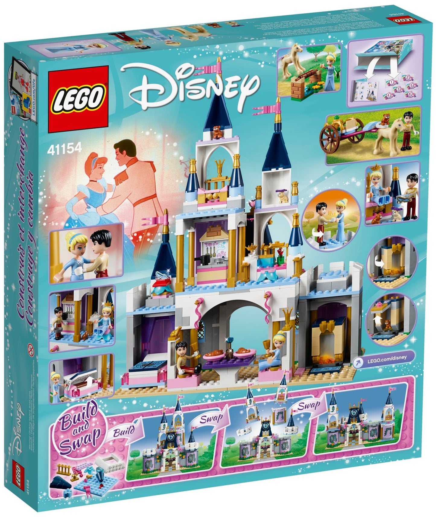 LEGO 41154 Disney Princess Cinderella's Dream Castle- Auzzi Store
