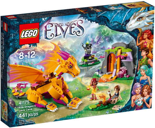 LEGO 41175 Fire Dragon's Lava Cave Playset with Zonya Dragon - Auzzistore