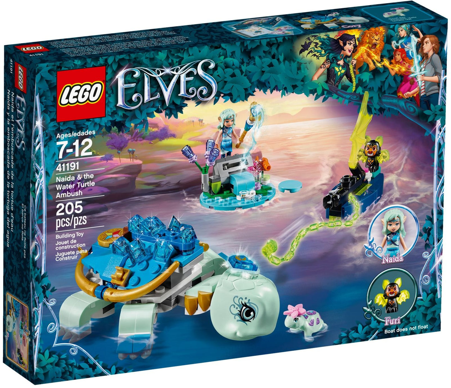 LEGO 41191 Naida & the Water Turtle Ambush Elves Set