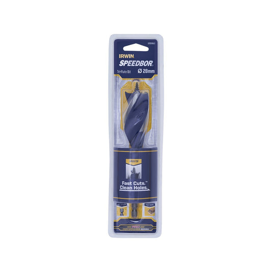 Irwin Speedbor Max Auger Bit - 28mm - Steel - Tri-Flute Design – view 2 - Auzzistore