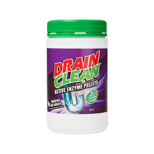 Drain Clean Active Enzyme Pellets - 450g - HDPE - Odour Removal