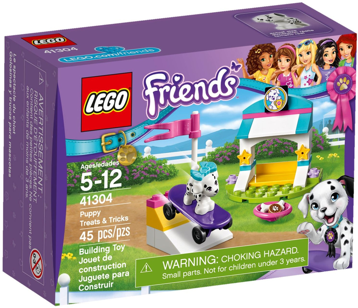 LEGO 41304 Puppy Tricks & Treats Dog Skateboard Playset