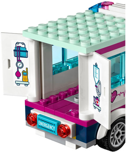 LEGO 41318 Heartlake Hospital: Doctor Playset with Ambulance & Helicopter