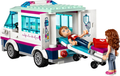 LEGO 41318 Heartlake Hospital: Doctor Playset with Ambulance & Helicopter