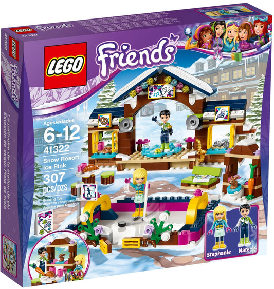 LEGO 41322 Friends Snow Resort Ice Rink with Lodge - Auzzistore