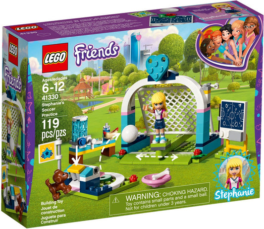 LEGO 41330 Stephanie's Soccer Practice Playset: Goal & Training Fun - Auzzistore