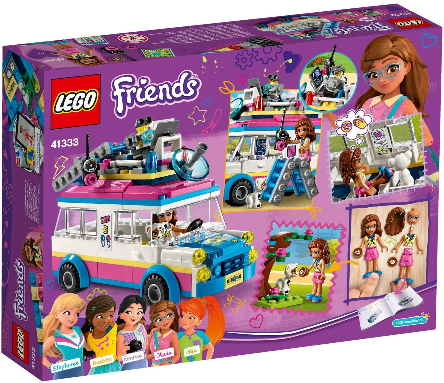 LEGO 41333 Olivia's Mission Vehicle: Rescue Cat in Heartlake City Park