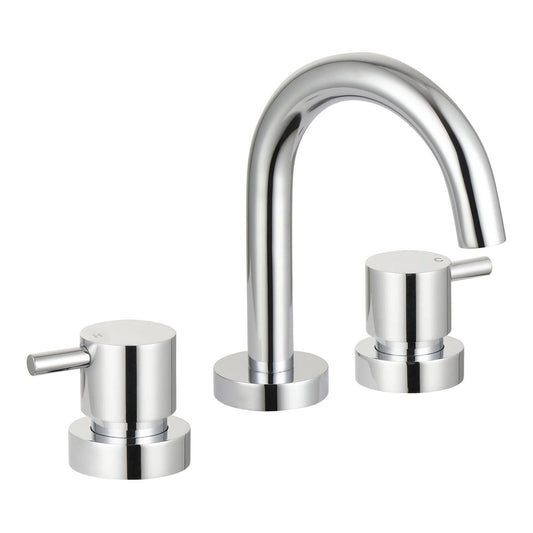 Mondella Chrome Resonance Basin Set 1/4 Turn 1245mm - Chrome - Water Efficient