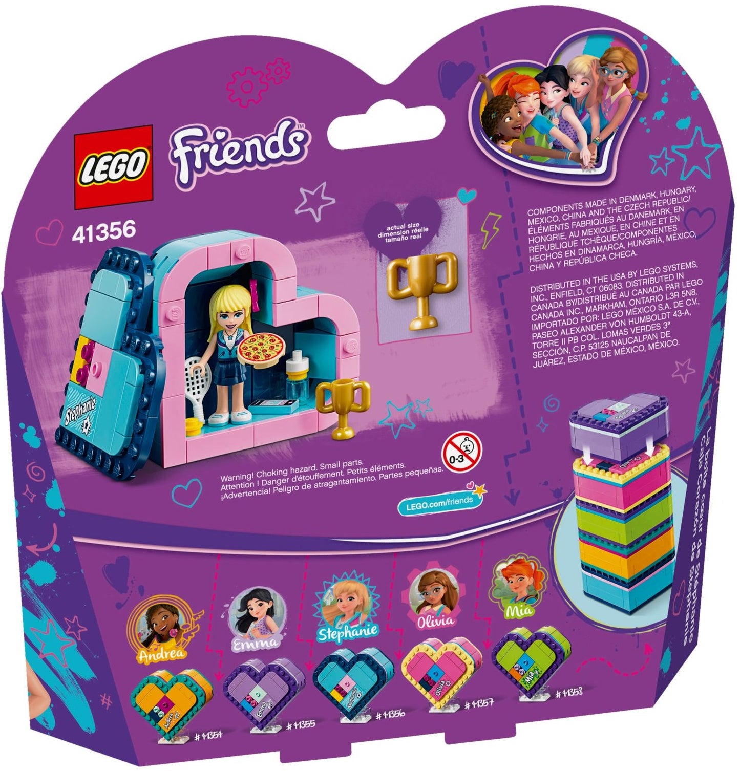 LEGO 41356 Stephanie's Heart Box - Tennis Playset