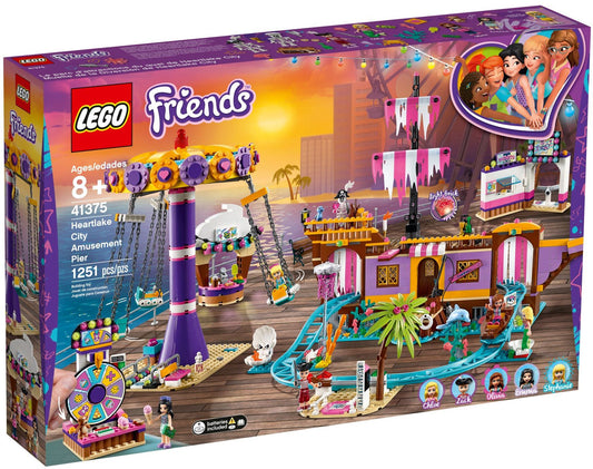 LEGO 41375 Heartlake City Amusement Pier: Thrilling Pirate Ship & Carousel - Auzzistore