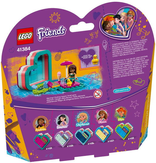 LEGO 41384 Andrea’s Summer Heart Box Pool Playset – view 2 - Auzzistore