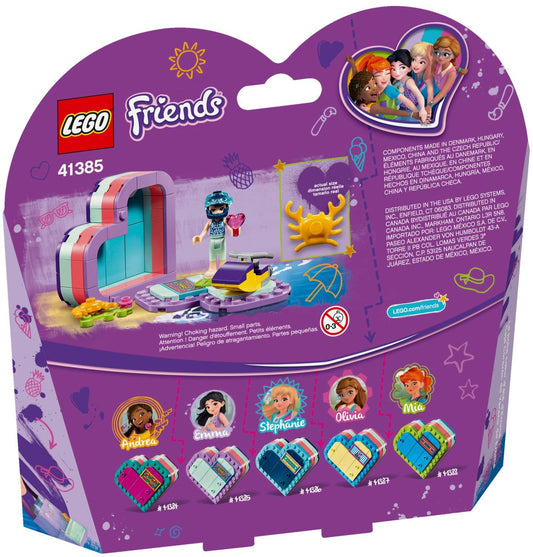 LEGO 41385 Emma's Summer Heart Box: Underwater Scooter & Gems – view 2 - Auzzistore