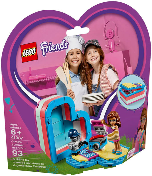 LEGO 41387 Olivia's Summer Heart Box: Beach BBQ Fun - Auzzistore