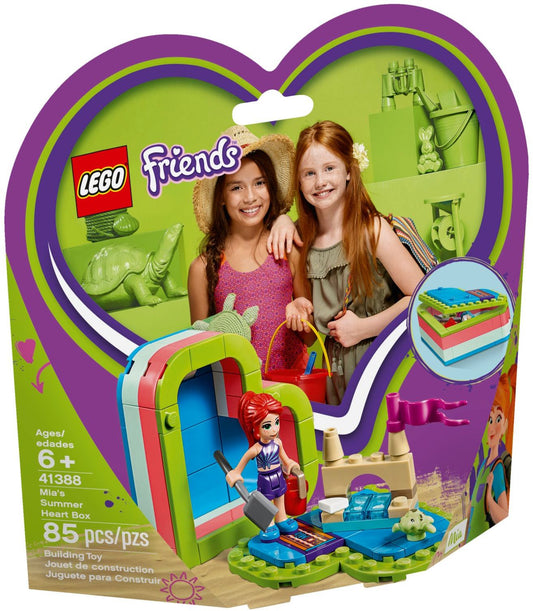 LEGO 41388 Mia's Summer Heart Box: Sandcastle & Turtle Playset - Auzzistore