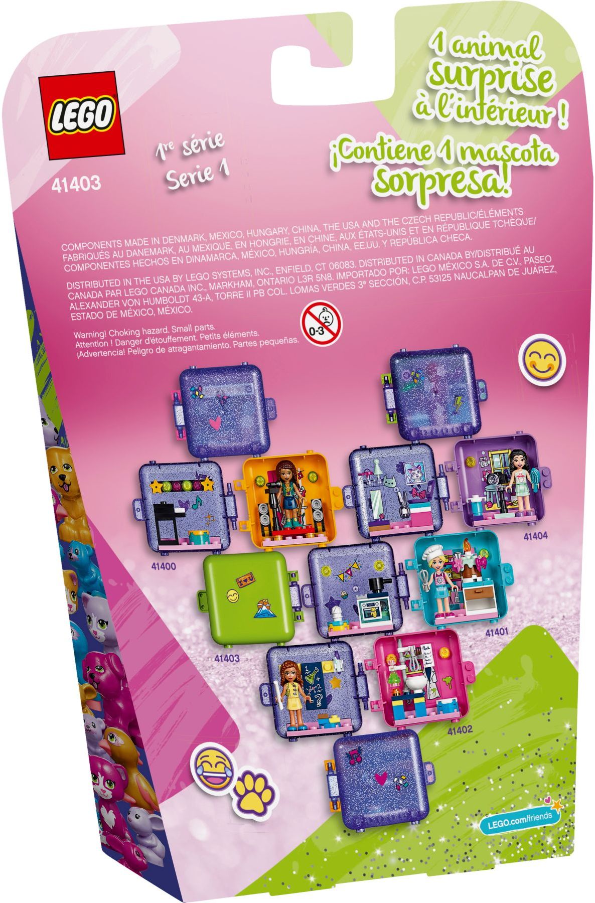 LEGO 41403 Mia's Vet Play Cube: Portable Pet Clinic Fun