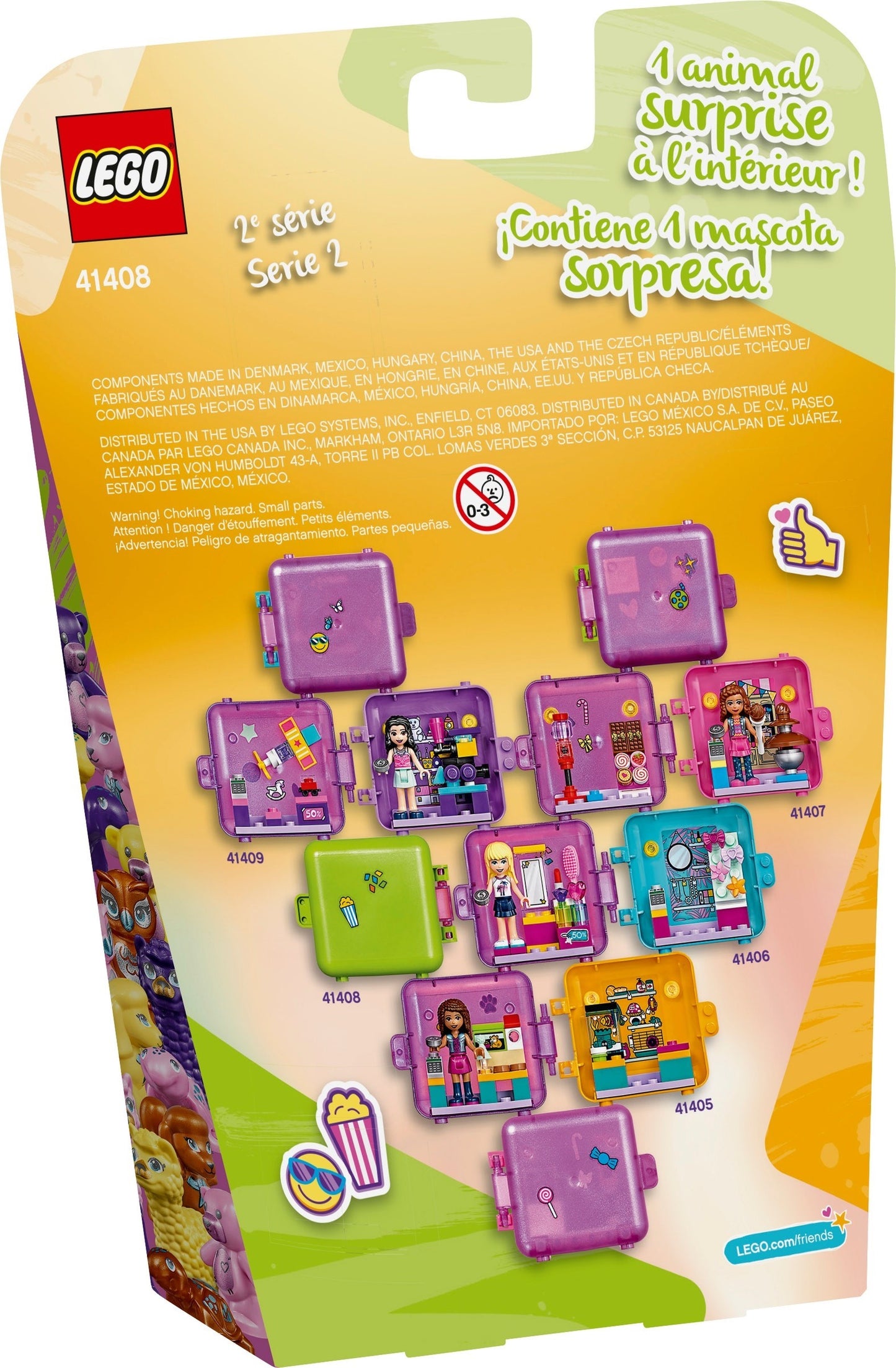 LEGO 41408 Mia's Movie Theater Play Cube: Portable Fun for Kids