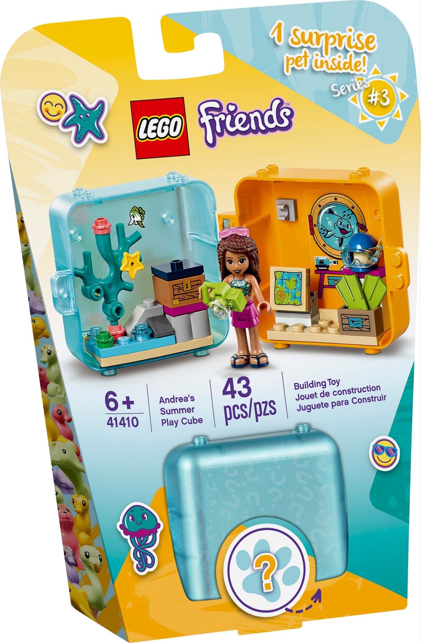 LEGO 41410 Andrea's Summer Play Cube: Portable Marine Fun