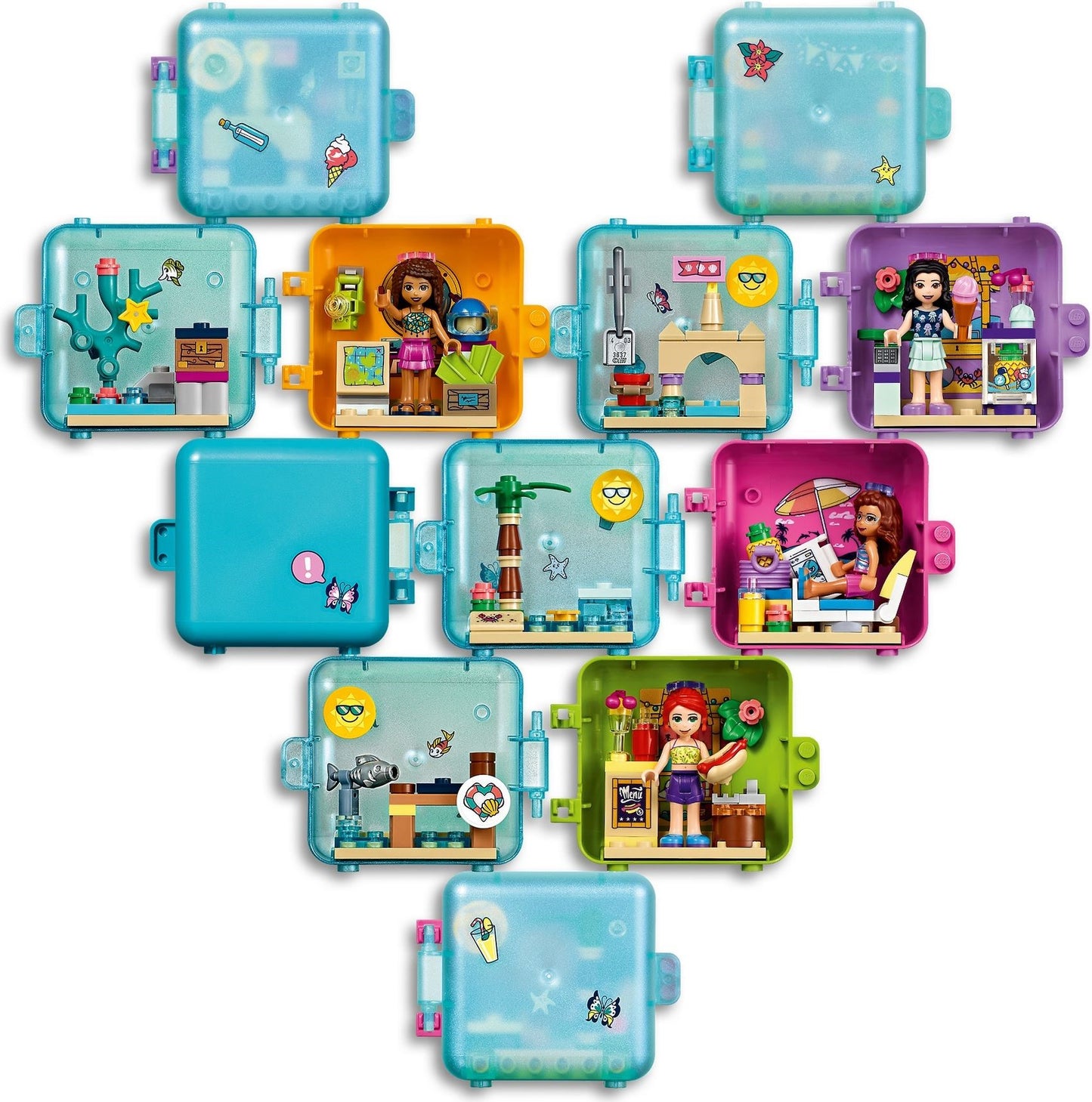 LEGO 41411 Stephanie's Summer Play Cube: Beach DJ Fun