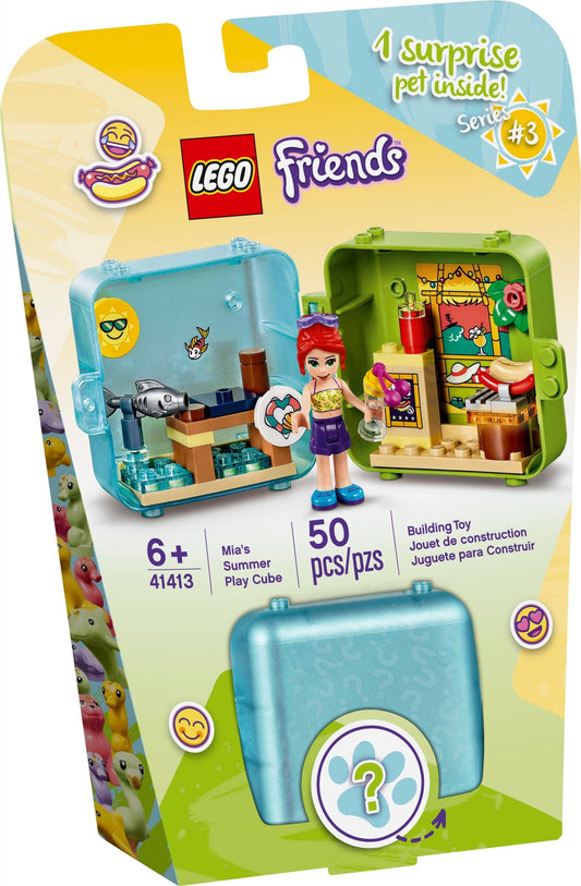 LEGO 41413 Mia's Summer Play Cube: Beach Hot Dog Stand Fun - Auzzistore