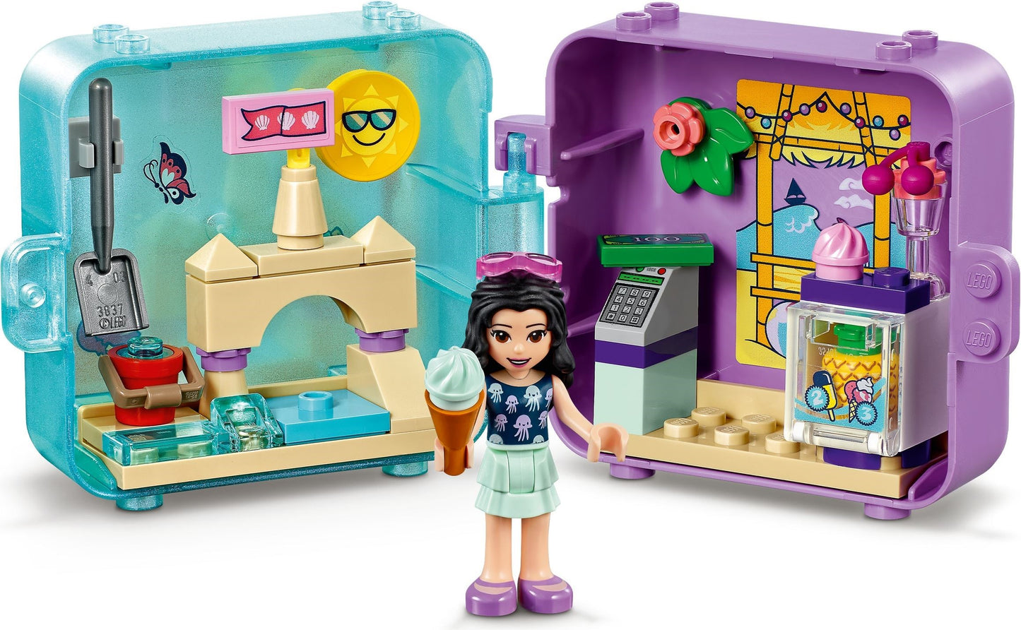 LEGO 41414 Emma's Summer Play Cube: Beach Fun Toy