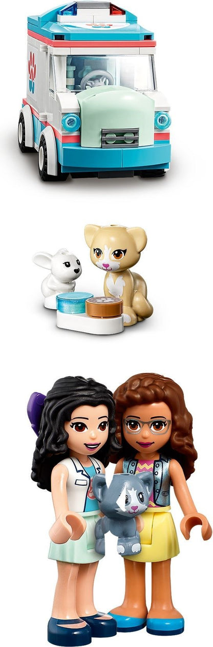 LEGO 41445 Vet Clinic Ambulance Rescue Toy Playset