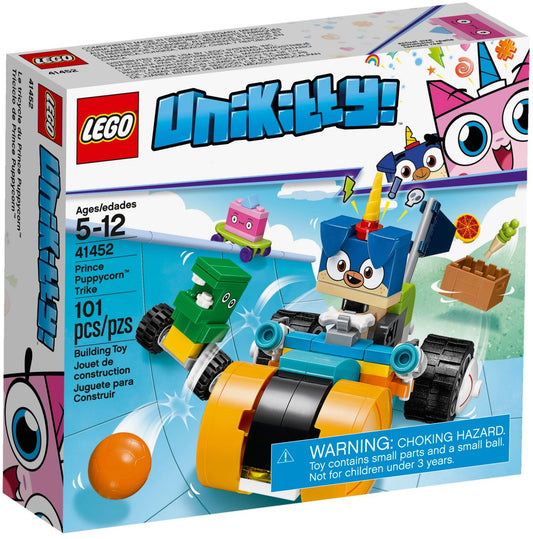 LEGO 41452 Prince Puppycorn Trike Building Set with Dino Dude
