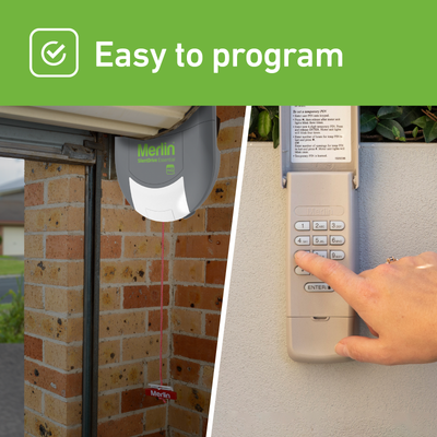 Merlin Wireless Keypad - Garage Door Opener - Plastic - Keyless Entry