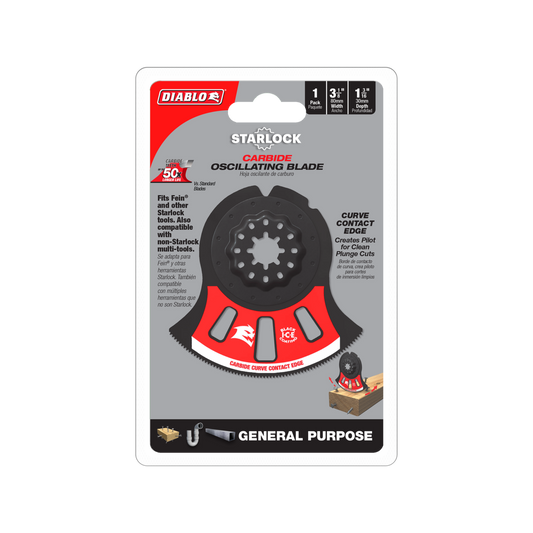 Diablo 80 x 30mm Starlock Multi Tool - Carbide Blades - Durable Cutting - Auzzistore