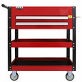 NXA 76cm Red Tool Cart 2 Drawers 3 Trays Steel 30TC2D2TR Portable