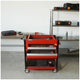 NXA 76cm Red Tool Cart With 2 Drawers And 3 Trays 30TC2D2TR