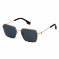 Fila Men's Stylish Navigator Sunglasses SFI729 0309 Rose Gold Blue Smoke