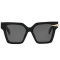 Roberto Cavalli SRC002S Sunglasses Women Black Smoke Acetate Stylish