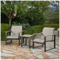 SunVilla Helio 3 Piece Seating Set Graphite Aluminium Weather Resistant