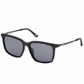 Skechers SE6282 02D Stylish Polarised Sunglasses Men Matte Black Blue Smoke