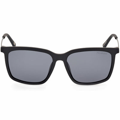 Skechers SE6282 02D Stylish Polarised Sunglasses Men Matte Black Blue Smoke