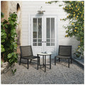 Agio Hyde Park Small Space 3 Piece Set Black Aluminium Rope & Sintered Stone