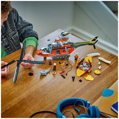LEGO City Coast Guard Helicopter 60503 Red 551-Piece Detailed